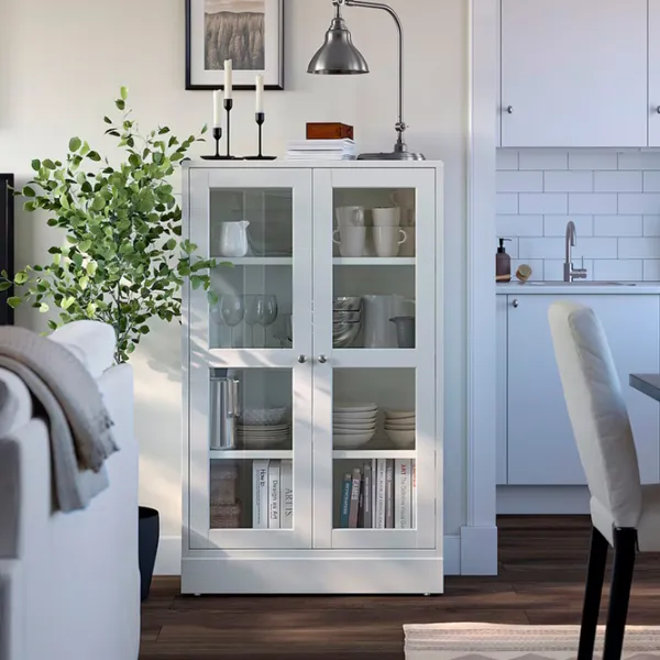 Kухонный шкаф Ikea Havsta White / Стекло photo 2