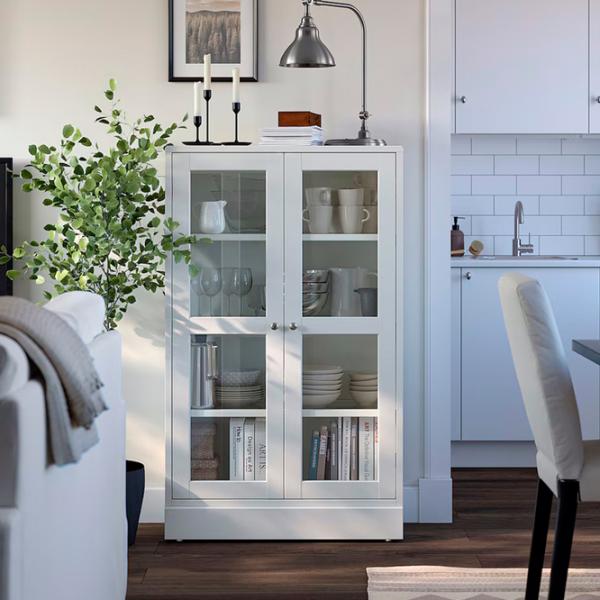 Kухонный шкаф Ikea Havsta White / Стекло photo 2