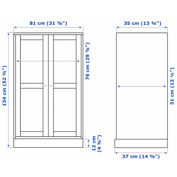 Kухонный шкаф Ikea Havsta White / Стекло photo 6