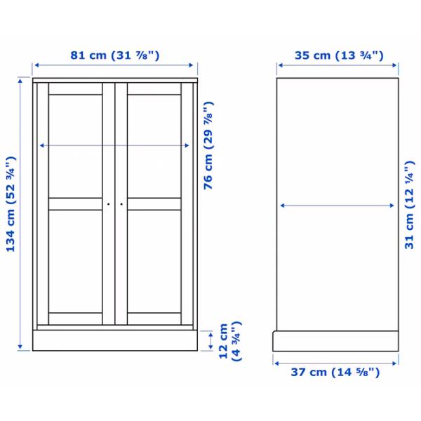 Kухонный шкаф Ikea Havsta White / Стекло photo 6