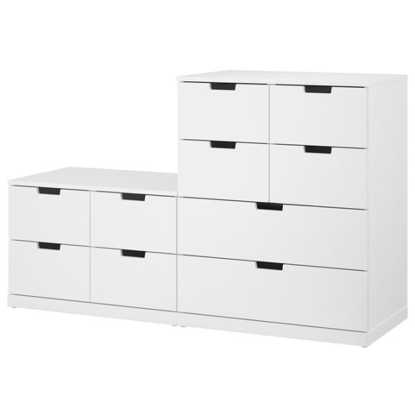 Комод Ikea Nordli 99 x 160 x 47см / МДФ / Белый photo 1
