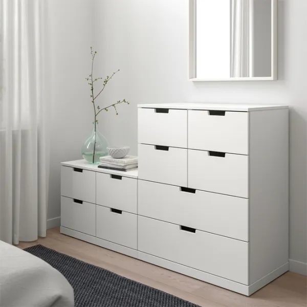 Комод Ikea Nordli 99 x 160 x 47см / МДФ / Белый photo 2