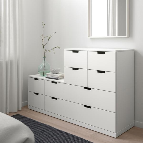 Комод Ikea Nordli 99 x 160 x 47см / МДФ / Белый photo 2