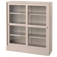Kухонный шкаф Ikea Havsta Бежевый / Стекло