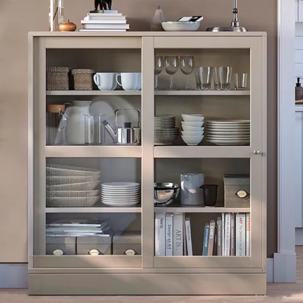Kухонный шкаф Ikea Havsta Бежевый / Стекло photo 2