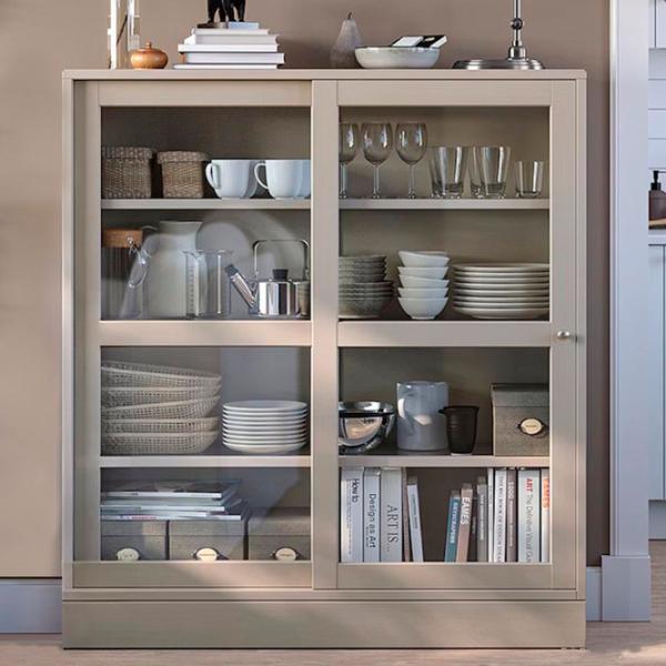 Kухонный шкаф Ikea Havsta Бежевый / Стекло photo 2