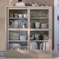 Dulap de bucătărie Ikea Havsta Beige / Sticlă photo 2