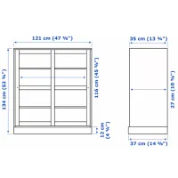 Dulap de bucătărie Ikea Havsta Beige / Sticlă photo 5