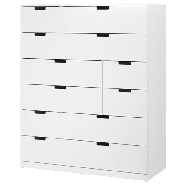 Comodă Ikea Nordli 145 x 120 x 47 / MDF / Alb photo 1