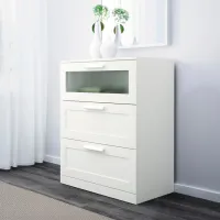 Comodă Ikea Brimnes 95 x 78 x 46 / MDF / Alb photo 2