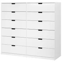 Comodă Ikea Nordli 145 x 160 x 47 / MDF / Alb