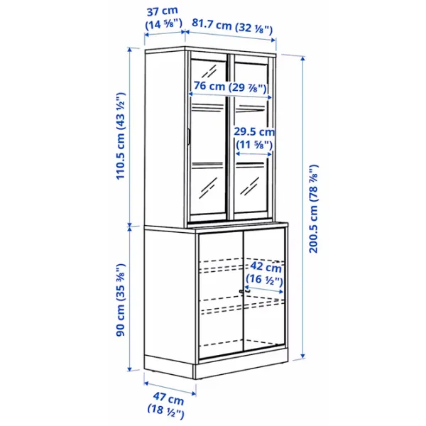 Kухонный шкаф Ikea Tonstad Brown / Стекло photo 5 Kухонный шкаф Ikea Tonstad Brown / Стекло photo 5