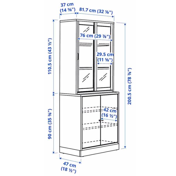 Kухонный шкаф Ikea Tonstad Brown / Стекло photo 5 Kухонный шкаф Ikea Tonstad Brown / Стекло photo 5
