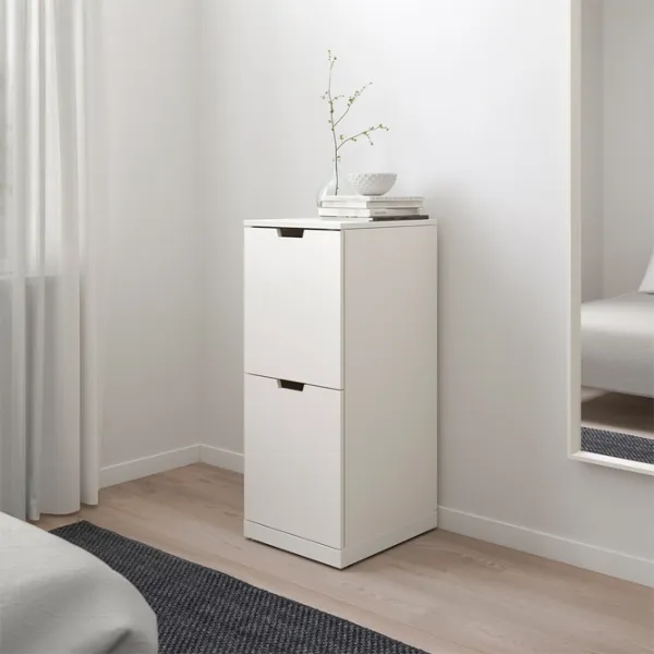Комод Ikea Nordli 99 x 40 x 47см / МДФ / Белый photo 3