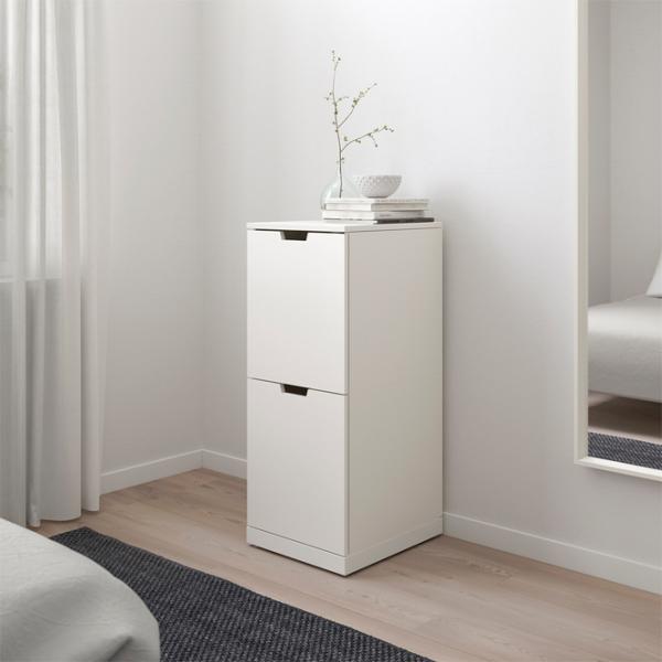 Комод Ikea Nordli 99 x 40 x 47см / МДФ / Белый photo 3