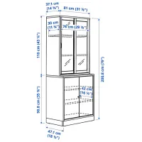 Dulap de bucătărie Ikea Tonstad White / Sticlă photo 6