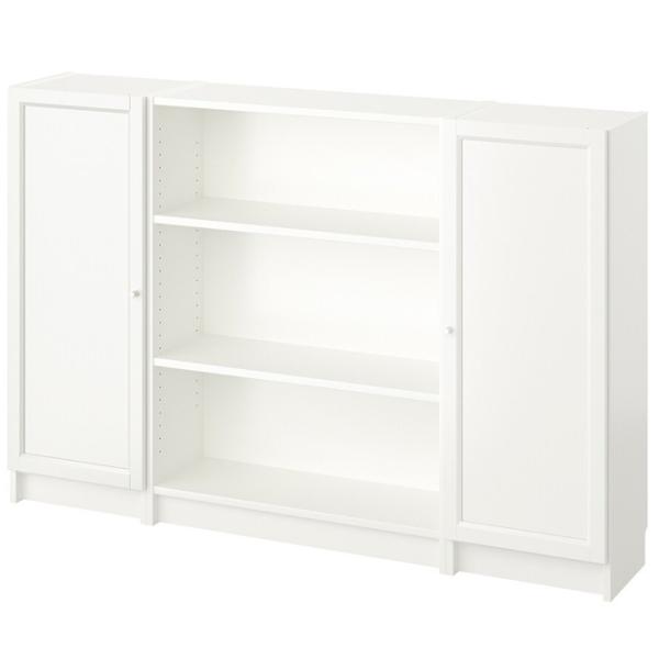 Comodă Ikea Billy/Oxberg 106 x 160 x 30 / MDF / Alb photo 1
