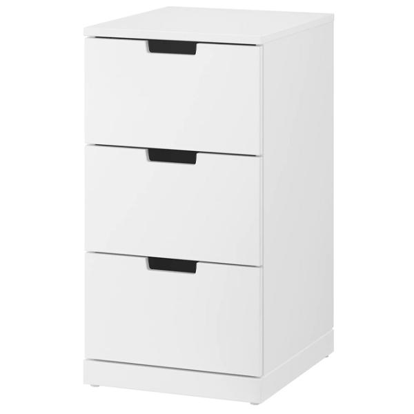 Комод Ikea Nordli 76 x 40 x 47см / МДФ / Белый photo 1
