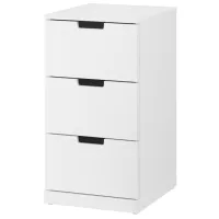 Комод Ikea Nordli 76 x 40 x 47см / МДФ / Белый