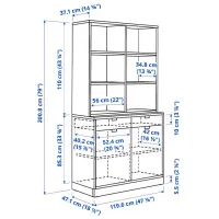 Dulap de bucătărie Ikea Tonstad White / Sticlă photo 7
