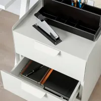 Comodă Ikea Trotten 56 x 40 x 47 / Oțel / Alb photo 4