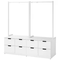 Comodă Ikea Nordli 169 x 160 x 47 / MDF / Alb