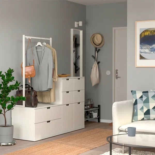 Comodă Ikea Nordli 169 x 160 x 47 / MDF / Alb photo 2