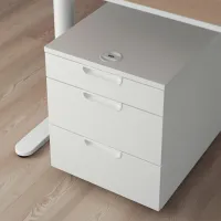 Comodă Ikea GALANT 55 x 45 x 60 / MDF / Alb photo 3