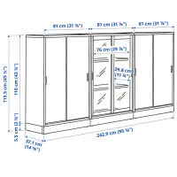 Dulap de bucătărie Ikea Tonstad White / Sticlă photo 4