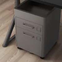 Comodă Ikea Idasen 61 x 42 x 47 / Metal / Gri închis photo 4
