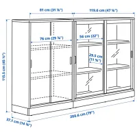 Dulap de bucătărie Ikea Tonstad White / Sticlă photo 5