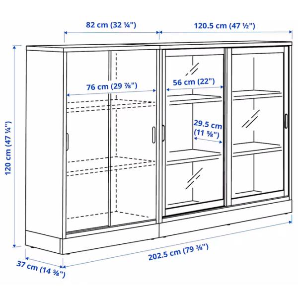 Kухонный шкаф Ikea Tonstad Brown / Стекло photo 5 Kухонный шкаф Ikea Tonstad Brown / Стекло photo 5