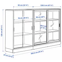 Dulap de bucătărie Ikea Tonstad Brown / Sticlă photo 5