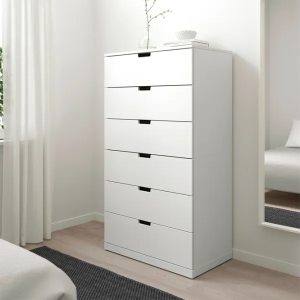 Комод Ikea Nordli 145 x 80 x 47см / МДФ / Белый photo 2