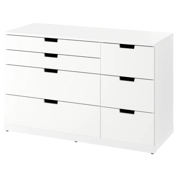 Комод Ikea Nordli 76 x 120 x 47см / МДФ / Белый photo 1