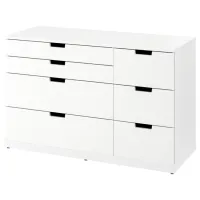 Комод Ikea Nordli 76 x 120 x 47см / МДФ / Белый