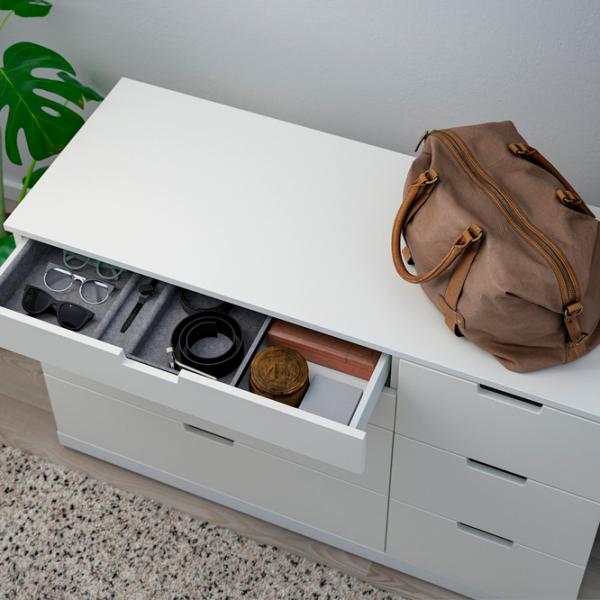 Комод Ikea Nordli 76 x 120 x 47см / МДФ / Белый photo 2