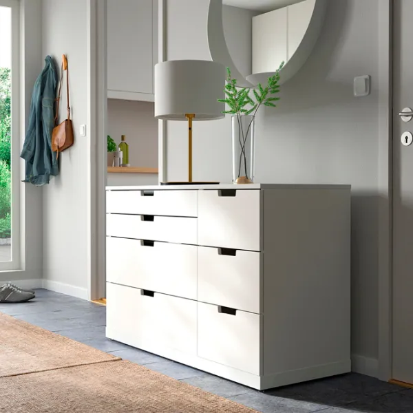 Комод Ikea Nordli 76 x 120 x 47см / МДФ / Белый photo 3