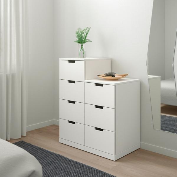 Комод Ikea Nordli 99 x 80 x 47см / МДФ / Белый photo 2