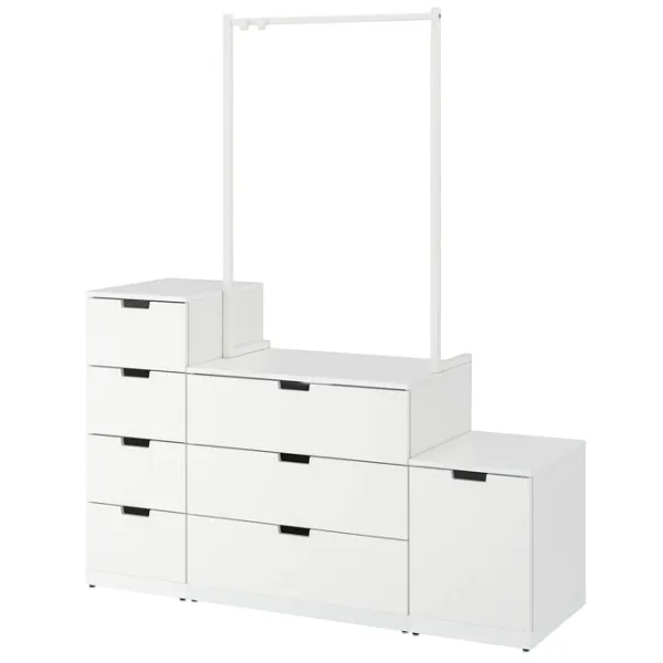 Комод Ikea Nordli 192 x 160 x 47см / МДФ / Белый photo 1