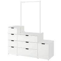 Комод Ikea Nordli 192 x 160 x 47см / МДФ / Белый