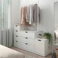 Комод Ikea Nordli 192 x 160 x 47см / МДФ / Белый photo 3