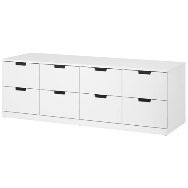 Comodă Ikea Nordli 54 x 160 x 47 / MDF / Alb photo 1