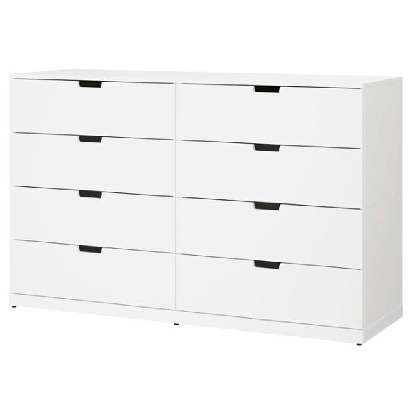 Comodă Ikea Nordli 99 x 160 x 47 / MDF / Alb photo 1