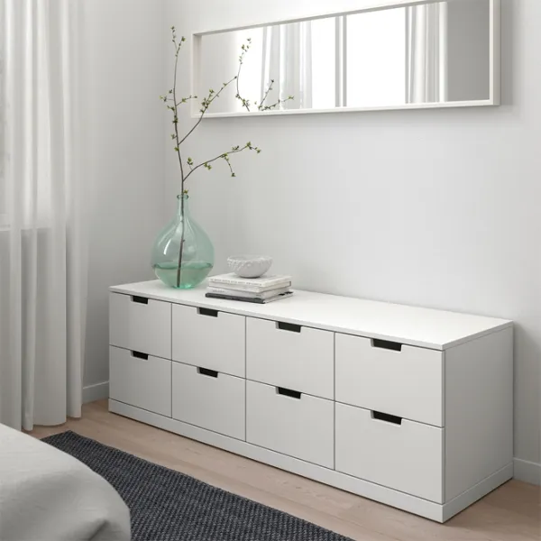 Comodă Ikea Nordli 99 x 160 x 47 / MDF / Alb photo 4