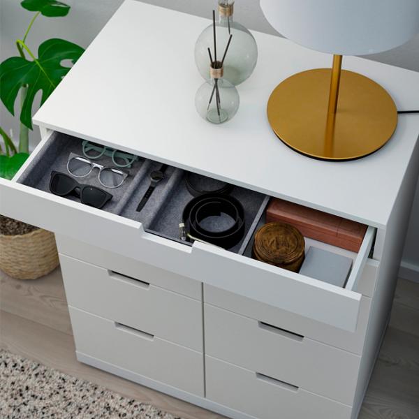 Комод Ikea Nordli 99 x 80 x 47см / МДФ / Белый photo 2