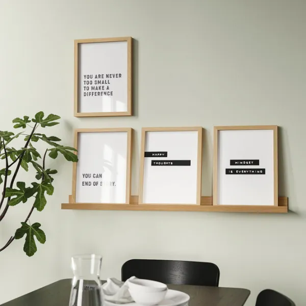 Полка Ikea Mosslanda МДФ / Дуб photo 4