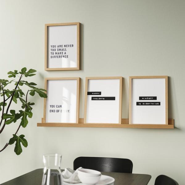 Полка Ikea Mosslanda МДФ / Дуб photo 4