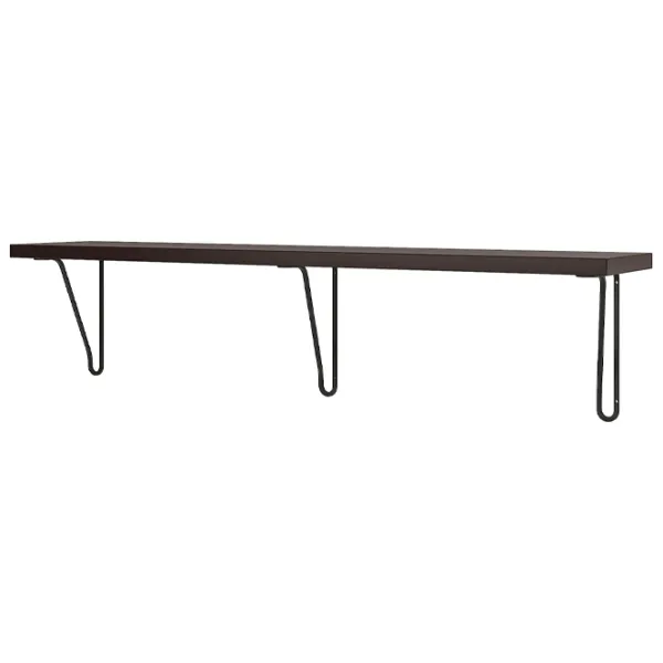 Полка Ikea Bergshult/Forlaggare ДСП / Черный-коричневый photo 1