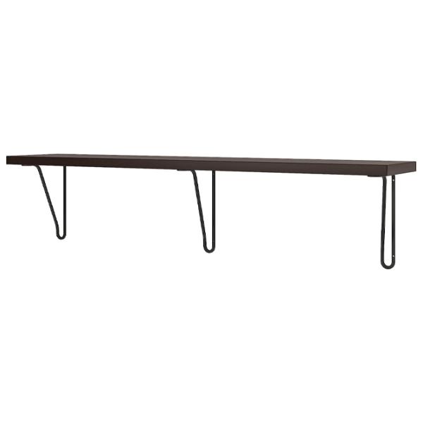 Полка Ikea Bergshult/Forlaggare ДСП / Черный-коричневый photo 1